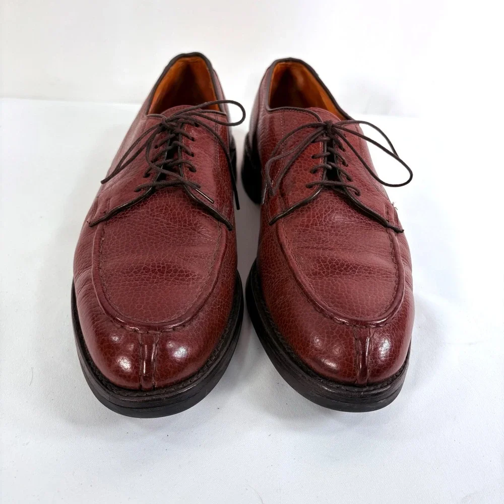 Allen Edmonds Canton Oxford Shoes  Pebble Leather Split Toe 11.5 D Vibram Sole